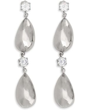 Magda Butrym Re26 Earrings 05 Rhodium - White