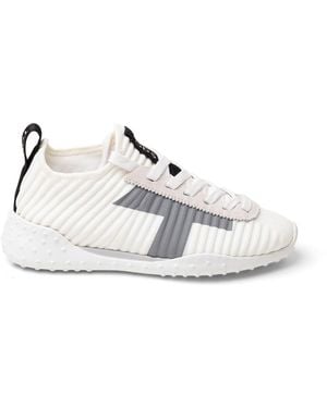 Tod's Tods Ribbed Lace-Up Trainers - Black