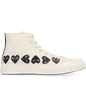 COMME DES GARÇONS PLAY Converse X Chuck 70 High-Top Sneakers Rubber Sneakers - White