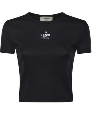 Fendi Top Cotton - Black