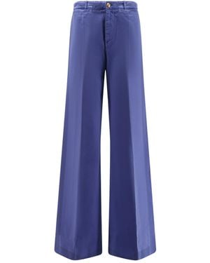 Chloé Flared Bottom Denim Pants - Blue