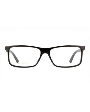 Gucci Eyeglasses Rectangle Full Rim, Frame And Clear Demo Lenses Lens Gg0424O005 - Brown