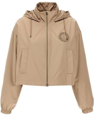 Fendi Stamp 1925' Anorak - Natural