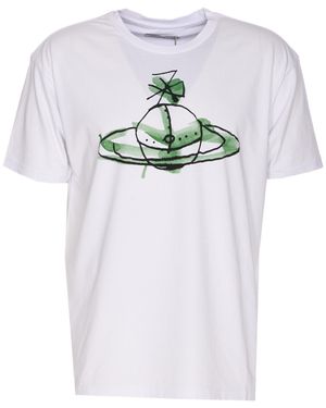 Vivienne Westwood Brushstroke Orb T Shirts for Men - Up to