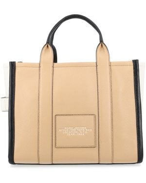Marc Jacobs Tote Bag Leather Cow Handbags - Natural