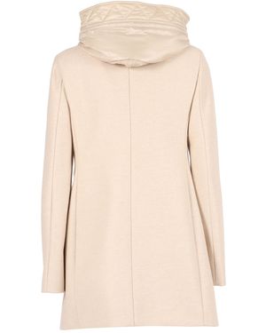 Fay Toggle Db Front Nylon Coat - Natural