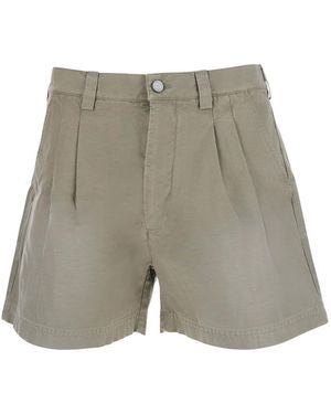 ERL Shorts With Front Pleats - Grey