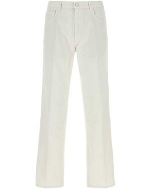 Prada Chalk Cotton Pant - White