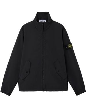 Stone Island Light Soft Shell-R E.Dye Technology Jacket - Black