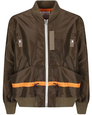 Sacai Nylon Twill Blouson - Brown