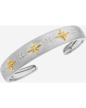 Mya Bay Bracelet Diwali Cuff Brass - White