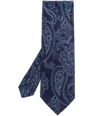 Etro Patterned Tie - Blue
