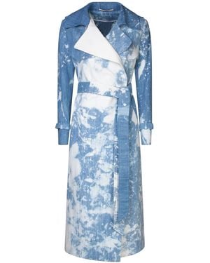 Tagliatore Trench Coats - Blue