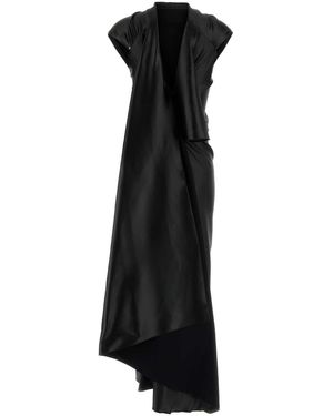 ワンピース SPORTMAX BLACK STRETCH SATIN ABADANI123 DRESS SportMax Black Stretch Satin Abadani123 Dress | italist