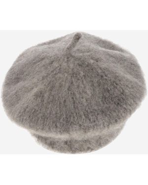 Myssy Handmade Wool Beret Hat - Gray