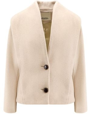 Isabel Marant Dyogo Wool Blend Jacket - Natural