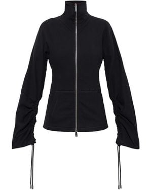 Lanvin Blouse With Decorative Draping On The Sleeves - Black