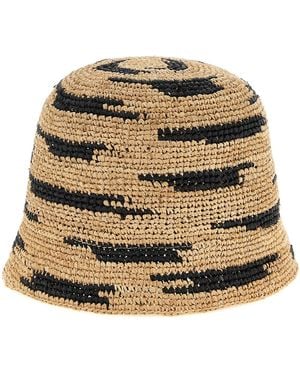 IBELIV Andao Bucket Hat Raffia - Metallic