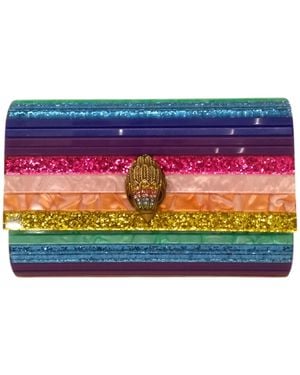 Kurt Geiger Party Eagle Clutch Calf Leather - Blue