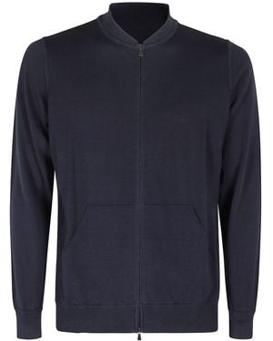 FILIPPO DE LAURENTIIS Bomber Zip Ml Cotone - Blue