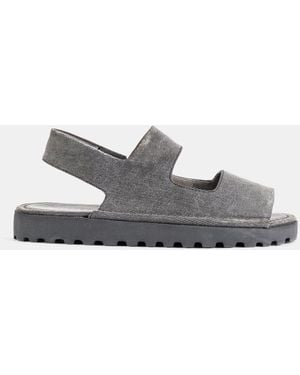 Marsèll San Pomice Washed Denim Sandals - Gray