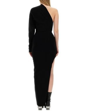 Rick Owens One-Shoulder Dress Viscose - Black