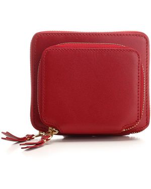 Comme des Garçons Leather Wallet - Red