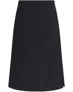 Fendi Wool And Silk Skirt - Blue