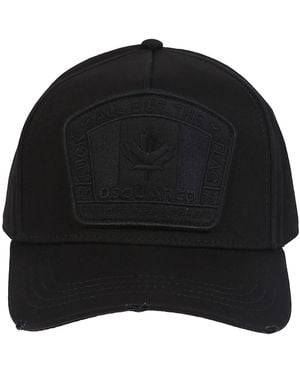 DSquared² Canadian Flag Patch Baseball Cap - Black