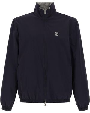 Brunello Cucinelli Polyamide Shell Jacket Clothing - Blue