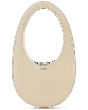 Coperni Ivory Leather Mini Swipe Handbag - White