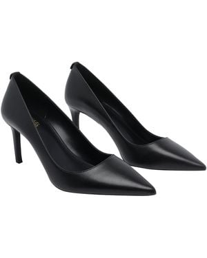 MICHAEL Michael Kors Michael Kors With Heel Calf Leather/Rubber Sole - Black