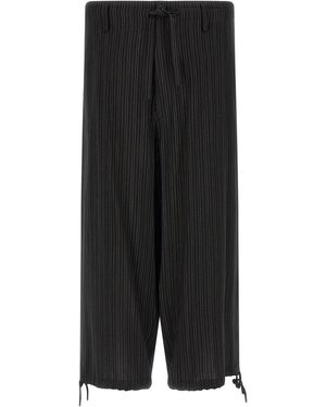 Yohji Yamamoto Extra Loose Leg Trousers - Black