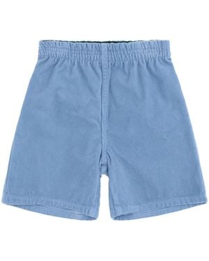 Gucci Corduroy Velvet Shorts For Boy Cotton Bermuda - Blue