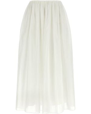 Brunello Cucinelli Cotton Mini Skirt - White