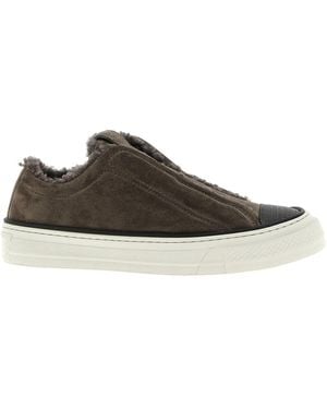 Brunello Cucinelli Precious Toe Trainers - Brown
