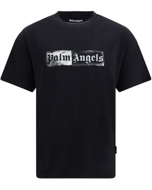 Palm Angels Stamp Logo T-Shirt - Black