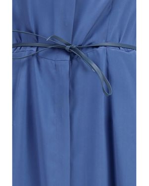Crida Milano Baldo Chemisier Dress Cotton - Blue