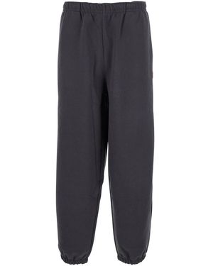 The North Face Pants With Elastic Waist And Side Logo Patch Cotton - Gray
