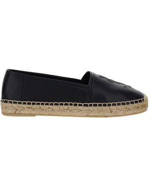 Saint Laurent Lambskin Espadrilles - White