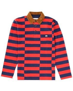 Wales Bonner City Polo Cotton Sweaters - Red