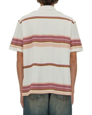 Etro Etro Pegasus Embroidered Cotton Polo Shirt - Gray