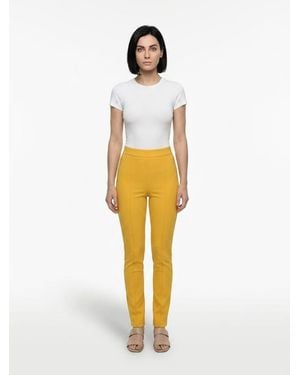 Dolce & Gabbana Polyester Skinny Pants - White