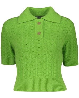 Low Classic Knitted Polo Shirt - Green