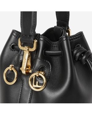 Fendi Mon Tresor Leather Bag Calf Shoulder - Black