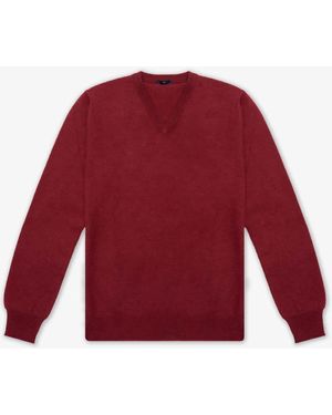 Larusmiani V-Neck Jumper Bachelor Jumper - Red