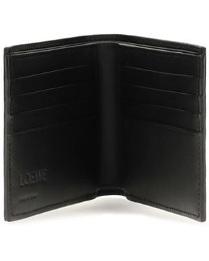 Loewe Bifold Wallet Crown Calf Leather (Bos Taurus) Umbrellas - Black