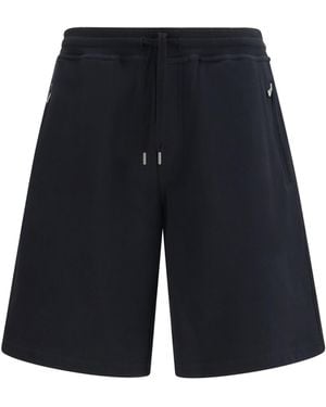 Brunello Cucinelli Cotton Jogging Shorts - Blue