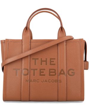 Marc Jacobs The Leather Medium Tote Bag - Brown