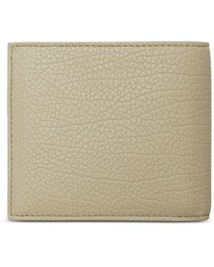 Burberry Logo Plaque Bifold Wallet - Natural